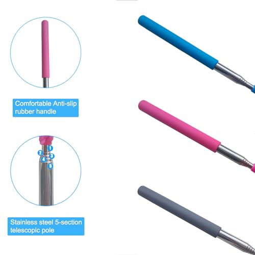 M-jump Extendable Microfiber Duster - 15.7 to 35.5 Inch Bendable Brush