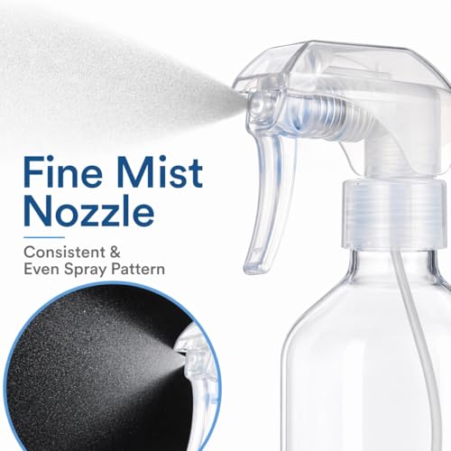 Atdcoek Leakproof Fine Mist Spray Bottle 2 Pack 300ml for Hair and Plants