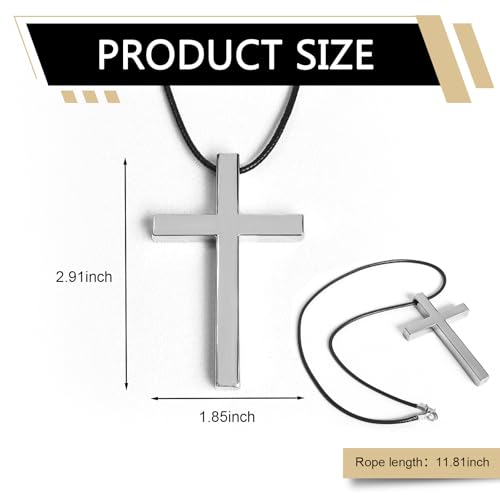 Zinc Alloy Cross Rearview Mirror Pendant - Christian Car Decor