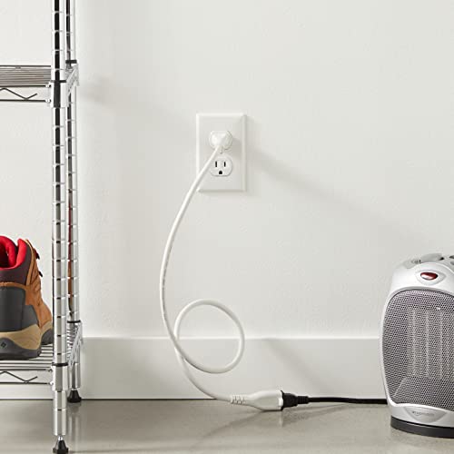 Amazon Basics 3-Foot Extension Cord, 2-Pack - 13 Amps, Indoor Use