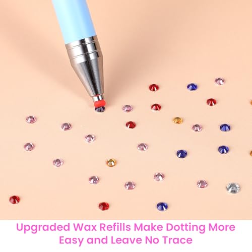 Mabor Diamond Art Pen & Rhinestone Picker Tool with Wax Refills for Crafts