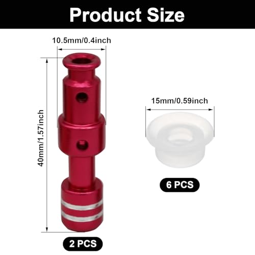 Float Valve Seal Replacement Kit for Pressure Cookers - 2 Valves & 6 Caps