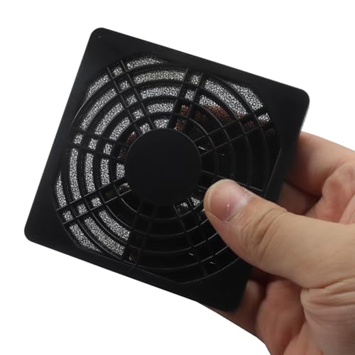 Hitefu 80mm Black Cooling Fan Filters - 4 Pack Dustproof Mesh