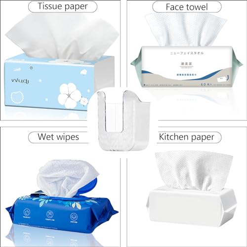 Wall-Mounted Flushable Wipes Dispenser - Bathroom & Kitchen Storage Organizer