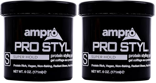 AmPro Pro Styl Styling Gel Super Hold 6 oz (2-Pack)