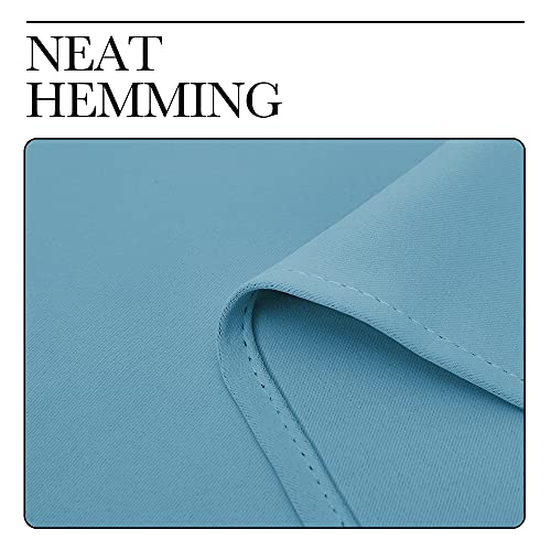 NICETOWN Teal Blue Blackout Curtains, 55" x 86", Thermal Insulated Drapes