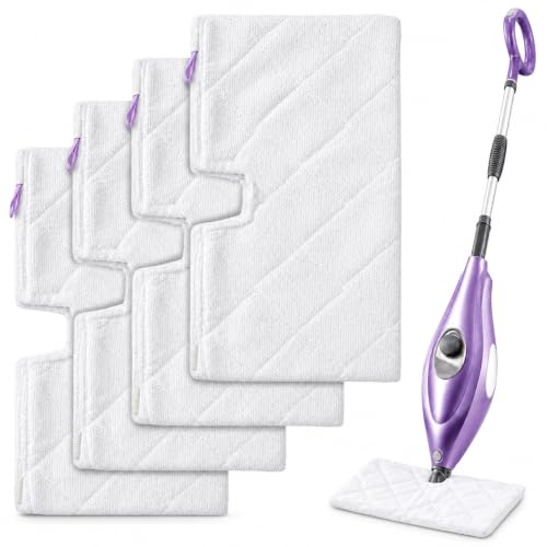 4 Pack Microfiber Replacement Pads for Shark Steam Mop S3500 Series
