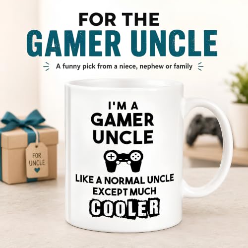 Funny Uncle Coffee Mug - Gamer Uncle Gift for Father's Day & Christmas