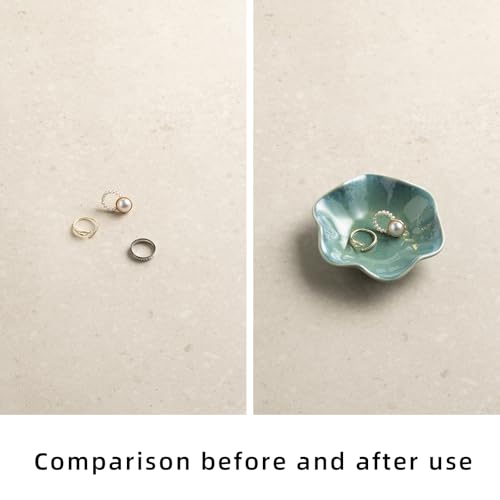 NAIYANJA Green Ceramic Lotus Leaf Trinket Dish Jewelry Ring Holder