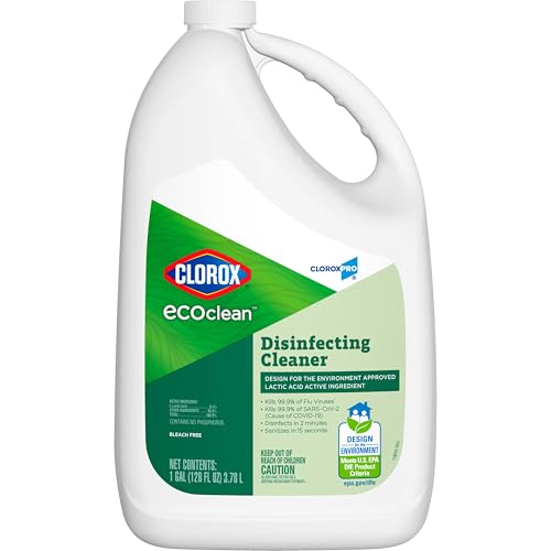 CloroxPro EcoClean Disinfecting Cleaner Refill, Bleach-Free, 128 Fl Oz