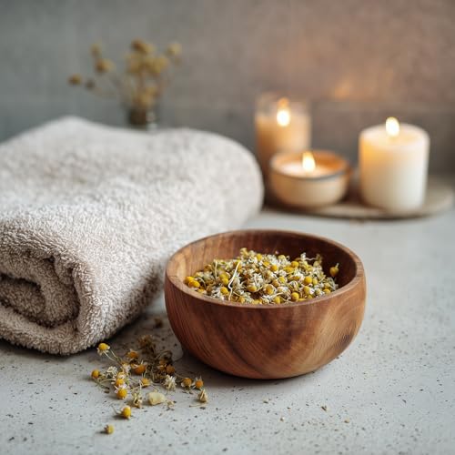 Whole Dried Chamomile Flowers – 1 Ounce Resealable Pouch for Tea & Skincare