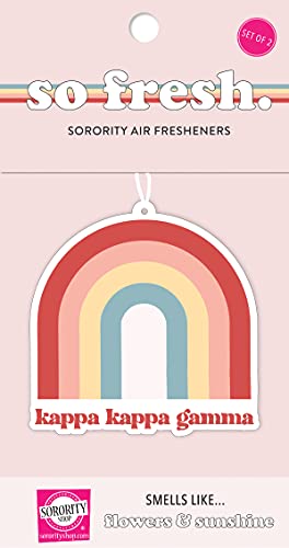 Kappa Kappa Gamma Rainbow Air Freshener - 2 Pack, Floral Scent