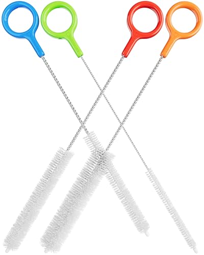 Buenalife Heavy Duty Cleaning Brushes Set of 4 - Blue & Red