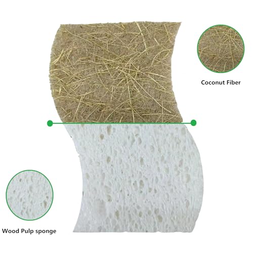 UCCO Eco-Friendly Biodegradable Kitchen Sponges – 12 Pack