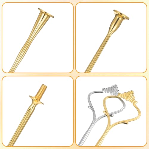Tucnoeu 5 Sets Tiered Tray Hardware Kit - Gold & Silver Cake Stand