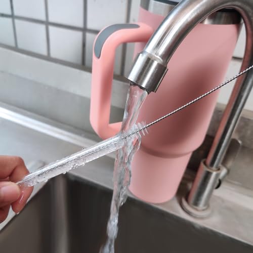 Reusable Straw Cleaner Brush Set - 6 Pack for Stanley Mugs