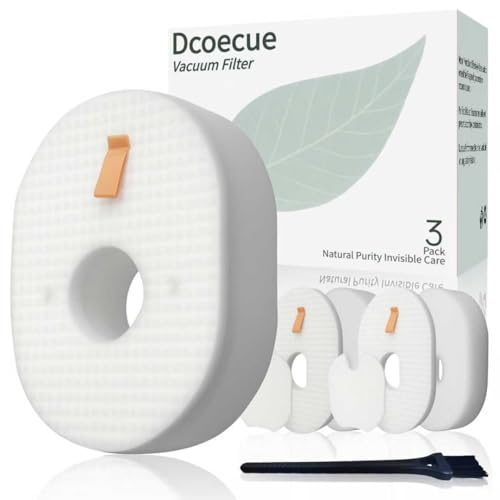 Dcoecue Shark Vacuum Filter Replacement Kit - 3 Pack with Brush