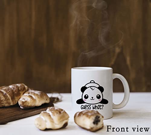 Cute Panda Coffee Mug White Panda Butt Gift 11oz - Funny Kitchen Drinkware