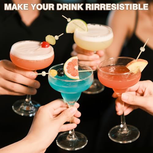 200PCS Natural Wooden Ball Cocktail Picks for Appetizers
