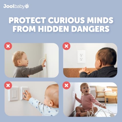Jool Baby Outlet Covers (32 Pack) - Child Safety Plug Protectors