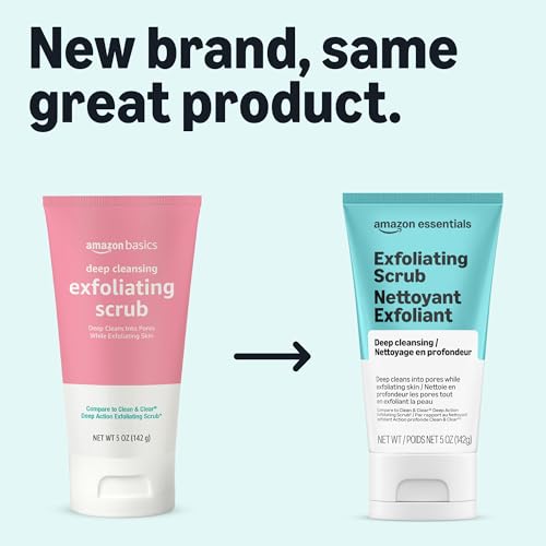 Amazon Essentials Deep Cleansing Exfoliating Facial Scrub, 5 oz