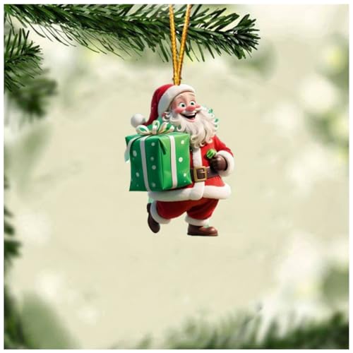 Santa Claus Acrylic Christmas Ornament 2025 - Holiday Decor