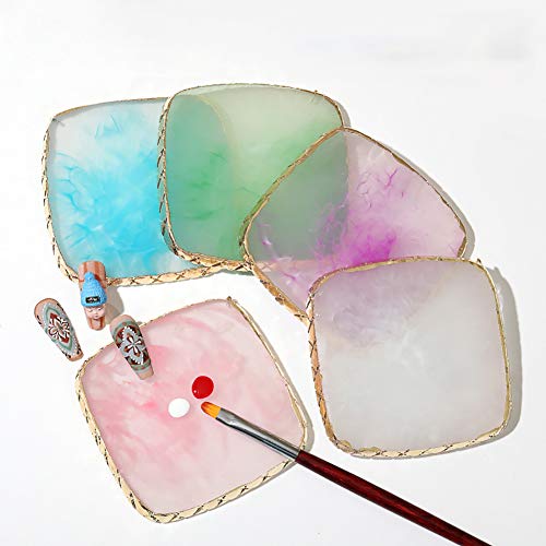 Resin Nail Art Palette Color Mixing Tray and Display Plate