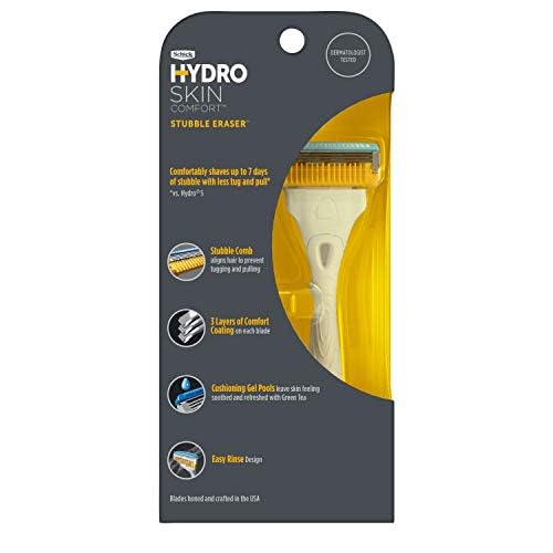 Schick Hydro Stubble Eraser Razor with 2 Refill Blades
