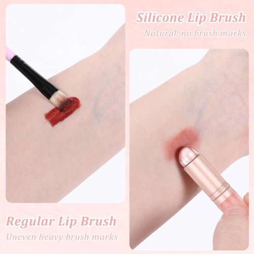 Silicone Lip and Concealer Makeup Brushes 2pcs Set by Hariendny