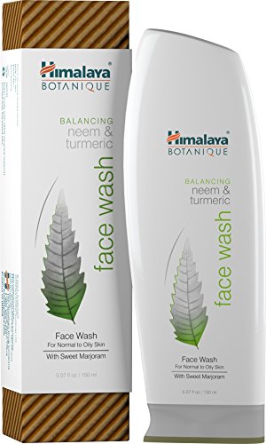 Himalaya Botanique Balancing Neem & Turmeric Face Wash, 5.07 oz (2 Pack)