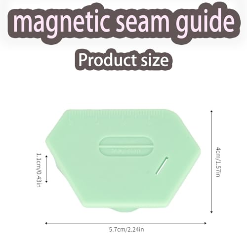 Magnetic Seam Guide for Sewing Machine with Scale Light Pink