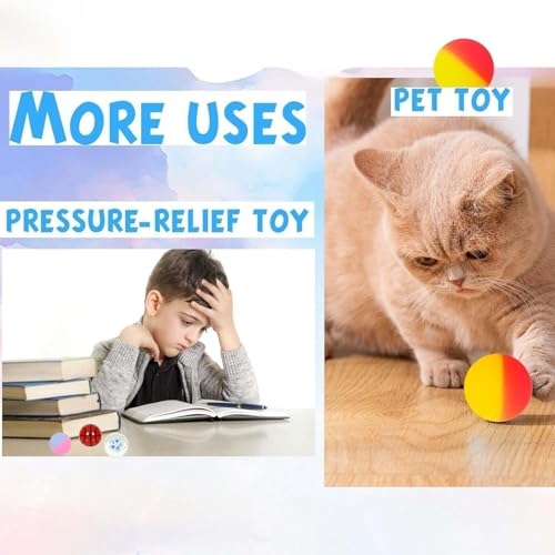 Assorted Small Bouncy Balls for Kids - 16pcs Party Favors