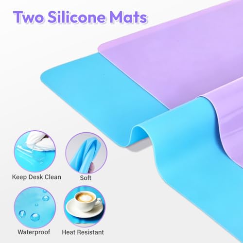HeyClear Silicone Measuring Cup Kit for Epoxy Resin - 250ml & 100ml Set