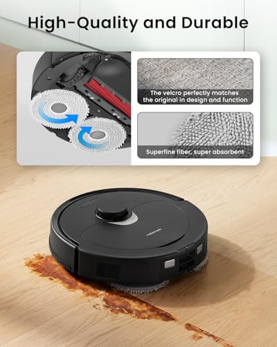 Qrevo Mop6 - 6Pcs Microfiber Mop Cloth Pads for Roborock Vacuum