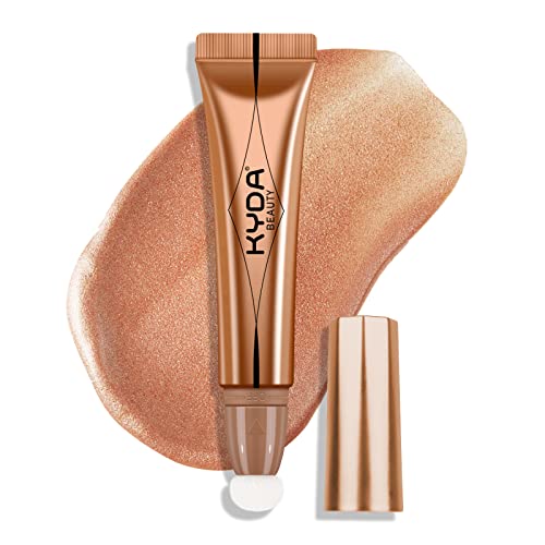 KYDA Liquid Highlighter Wand - Buildable Face Illuminator with Cushion Applicator