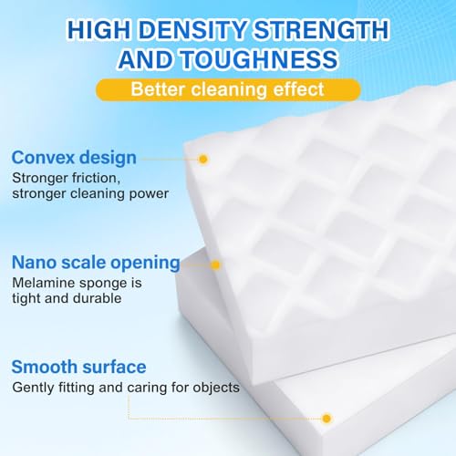 30 Pack 2X Density Magic Cleaning Sponges - Multi-Functional Erasers