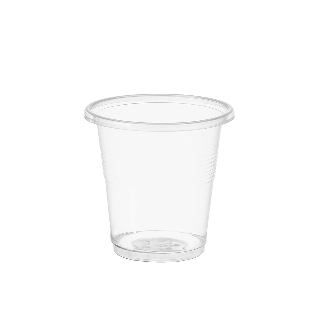 Jaluxing 500 Pack 3.5 OZ Clear Plastic Cups, Small Disposable Mouthwash 3.5 Ounce Bathroom Cups (Formerly FULING)
