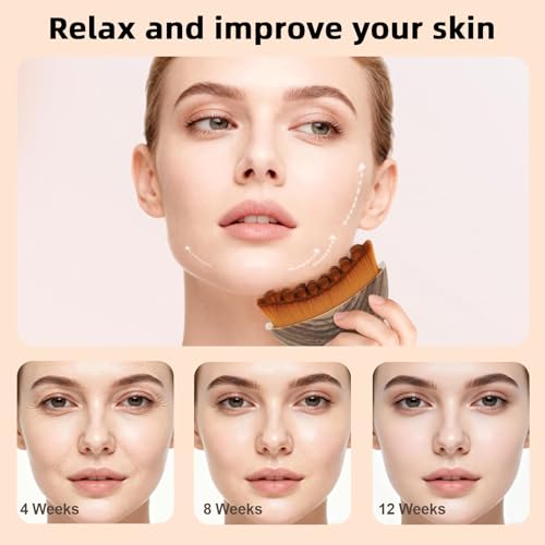 CACRTY Lymphatic Drainage Face Brush – Ultra-Soft Contour Massager