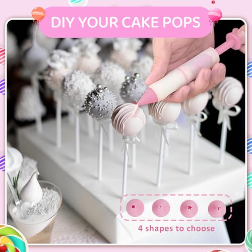 SULICRE 302-Piece Cake Pop Making Kit - Pink Decorating Pen & Scooper