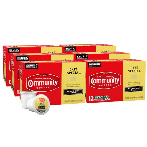 Community Coffee Café Special Medium-Dark Roast K-Cups, 72 Count