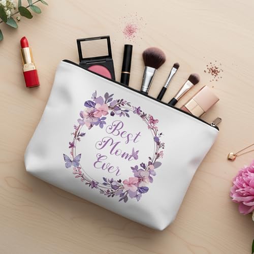 Mom Makeup Bag Travel Toiletry Pouch for Mothers Day Christmas