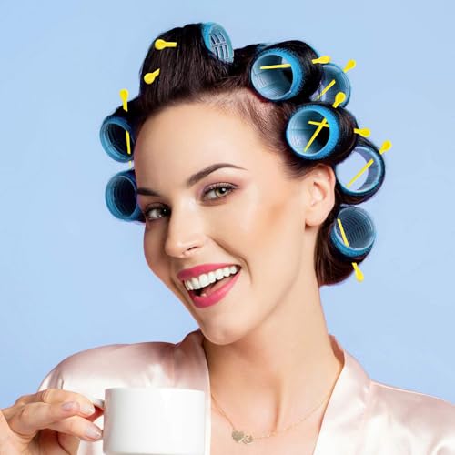 Pndeyo Plastic Hair Roller Picks Locking Pins for Curling Styling
