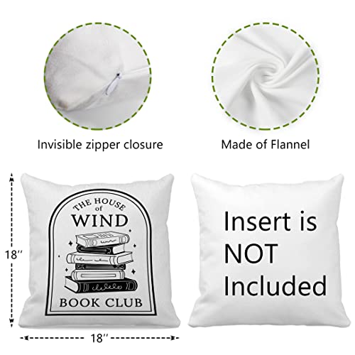 The House of Wind Decorative Throw Pillow Cover - 18"x18"