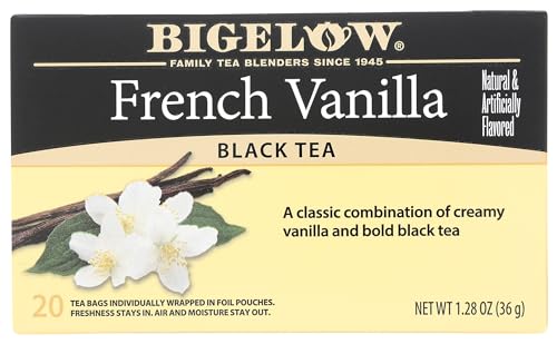 Bigelow French Vanilla Black Tea, 120 Tea Bags (Pack of 6)