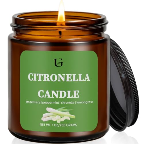 Citronella Candles Outdoor 7oz 1 Pack for Patio & Camping
