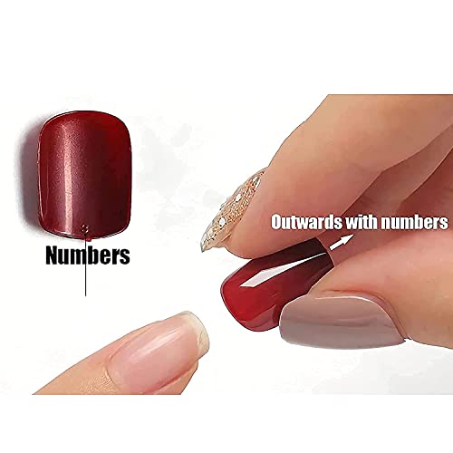 MISUD Silver Chrome Press on Toenails with Rhinestones 24 pcs