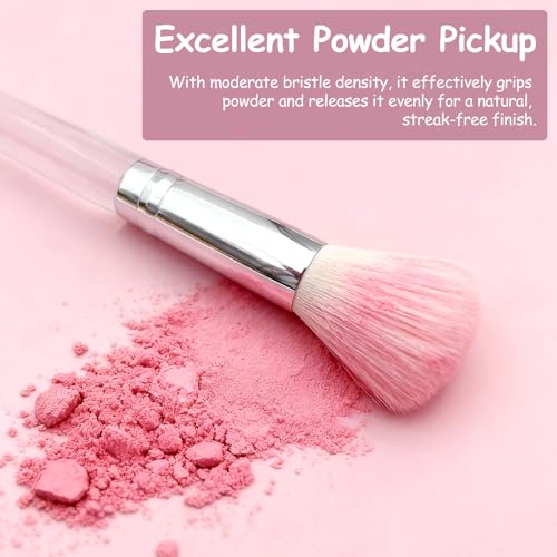 Brvlsoc Large Precision Powder Brush – Soft Synthetic Makeup Brush for Loose Powder, Bronzer & Blush