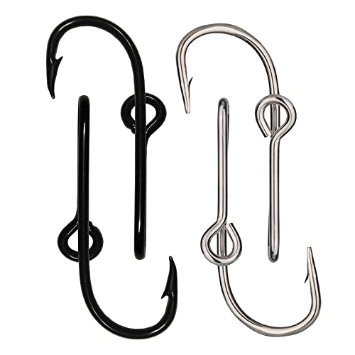Worutuk High Carbon Steel Hat Pins and Hook Set - 4 Piece Pack