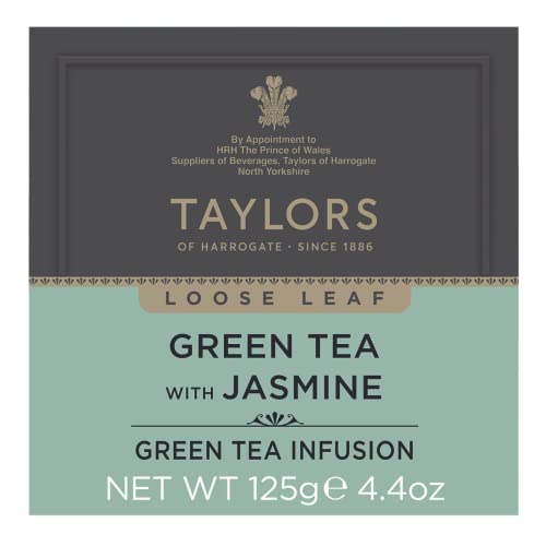 Taylors of Harrogate Green Tea with Jasmine, 4.41 oz (Pack of 6)