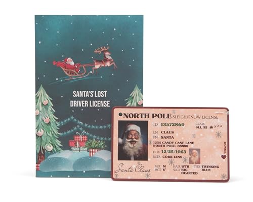Santa's Lost Driver License Ornament - Funny Christmas Decor
